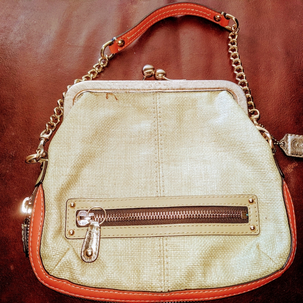 Coach small woven bag